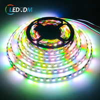 Bande lumineuse LED programmable RGB RGBW 5V 12V 24V WS2812 WS2811 DMX512 60LED 144LED Bande lumineuse LED adressable RGB