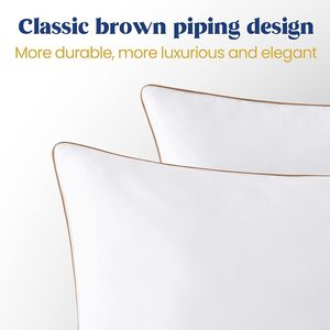 Lông Ngỗng xuống gối kích thước tiêu chuẩn Bộ 2 gối khách sạn mềm mịn - Product Image 6