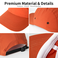Casquette de camping légère en nylon à 5 panneaux avec séchage rapide pour la randonnée en plein air