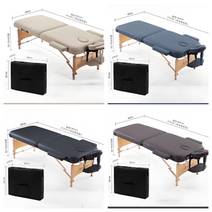 Lettino da Massaggio Portatile Pieghevole per Salone di Bellezza, Spugna ad Alta Densità, Telaio in Legno di Faggio, Altezza Regolabile - Stile Moderno per Trattamenti Viso - Product Image 3