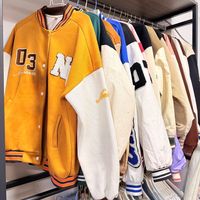 Pakaian Bekas Jaket Baseball Grosir Pakaian Bekas Pria dan Wanita Campuran Seragam Baseball