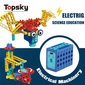 Set di Costruzioni Educativo Creativo per Bambini, Blocchi Elettrici con Ingranaggi Fai-<span class=keywords><strong>da</strong></span>-Te, Giocattolo Ingegneristico Multiforme - Product Image 4