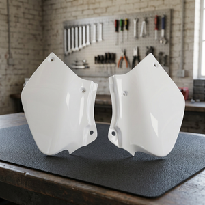 Per Honda XR 250R 1996-2025 pannelli laterali Motocross bianco 041 vetro luce aria spedizione - Product Image 3
