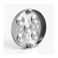 Plaque de plafond ronde en acier galvanisé EB293 Hangshuo à rebord lisse et encoches de fixation, pack professionnel pour 55 pouces cubes