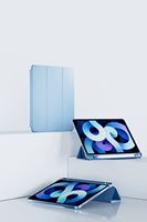 Étui pour tablette en cuir PU à trois volets, design simple, coque rigide, support pour iPad Air4 2020 iPad Air5 2022, housse pour tablette