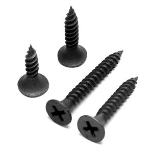 M3.5 मीट्रिक ब्लैक फॉस्फेट रंग क्रॉस रेसेड काउंटरसनक हेड सेल्फ-टैपिंग स्क्रू ग्रेड 8 ड्राईवॉल स्क्रू - Product Image 2