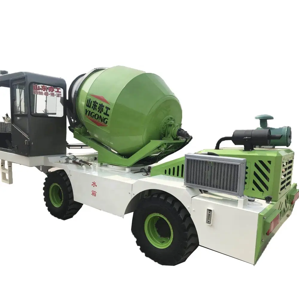Automatic feeding Mini Mobile Concrete Mixer Truck Mounted ZL35 for hot sale
