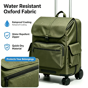 <span class=keywords><strong>Valise</strong></span> de <span class=keywords><strong>cabine</strong></span> personnalisée en Oxford imperméable de 20 pouces, durable, à <span class=keywords><strong>roulettes</strong></span> 360° °   <span class=keywords><strong>Valise</strong></span> <span class=keywords><strong>cabine</strong></span> souple à <span class=keywords><strong>roulettes</strong></span> pour les voyages de courte distance - Product Image 1