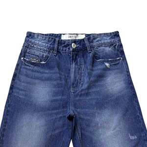 <span class=keywords><strong>Jeans</strong></span> larghi da uomo indaco personalizzati di alta qualità per la moda primavera autunno alla moda - Product Image 3