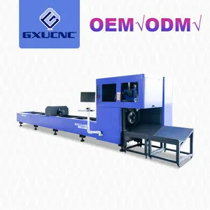 Industry CNC Fiber laser tube pipe cutting machine for carbon steel metal