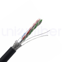 Cable Cat6 a Granel, Rollo de 305 m, UTP 23AWG, OFC, Cobre Libre de Oxígeno, Cable Ethernet Gigabit, Transmisión de Datos para Interiores, Oficina y Hogar