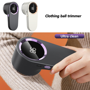 Éliminateur de bouloches électrique rechargeable USB portable en ABS avec écran LED pour pulls, vêtements et canapés - Product Image 4