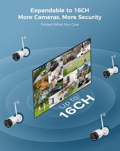 كاميرا أمان 8 ميجا بكسل عالية الدقة في الهواء الطلق IP66 Alexa رصاصة كاميرا مراقبة ملونة للرؤية الليلية في اتجاهين صفارة إنذار مدمجة للحركة CMOS - Product Image 5