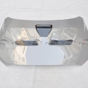 1 ensemble/3 pièces de couvercles d'admission d'air avant en fibre de carbone style H1 pour capot de Mitsubishi Lancer EVO X 10ème génération 2008-2009 - Product Image 1