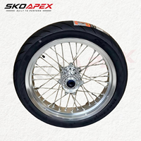 Kit de roues Supermoto Surron Ultra Bee 17 pouces, moyeu usiné CNC, pneus tubeless, ensemble de pneus pour moto électrique tout-terrain, pièces de conversion pour moto de rue