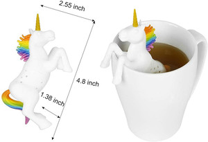 Infuseur à thé en silicone personnalisé en forme de licorne pour les amateurs de thé en feuilles - Product Image 2
