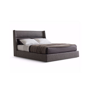 Italiaanse Minimalistische Frosted Doek Stille Luxe Massief Houten Frame Hoofdslaapkamer Dubbele Queen Size <span class=keywords><strong>Bed</strong></span> Atmosferische Trouwbedset - Product Image 2
