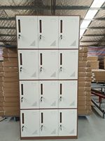 Armoire métallique en acier à 12 portes, armoire de bureau, prix de gros