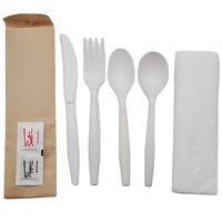 Couverts compostables BPI ASTM D6400 en PLA CPLA (couteau, cuillère, fourchette) écologiques pour les fêtes