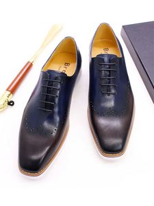 2025 Hot Sale Italian Style Oxfords Handmade <b>Cow</b> Leather Formal Shoes with Casual Style Factory for Man Wedding Office Shoes - Product Image 5