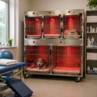 Cage d'oxygénothérapie infrarouge vétérinaire XY ACQY avec structure en acier inoxydable pour la récupération des chiens, chats et lapins