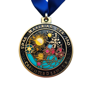 Venta al por mayor de medallas personalizadas Metal Science Fair Technology Innovation Award Plated Finish Medallones de eventos escolares personalizados - Product Image 1