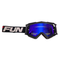 ENDURO Masque de fête anti-buée de type 18 Couleur noire/noire