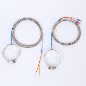 K Type Thermocouple 100mm Circular O Ring Clamp End Face Temperature Sensing Wire Probe - Product Image 2