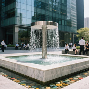 Artwatershow Fontaine linéaire Eau courante Cascade Rideau <span class=keywords><strong>Dessin</strong></span> Fil Pluie Fontaine Rideau d'eau - Product Image 5