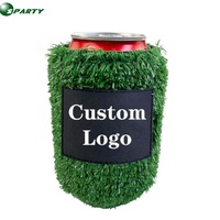 Support de canette de bière en néoprène thermique doux et personnalisable Sparty Furry pour utilisation en extérieur