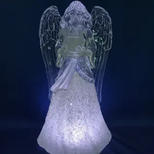 2023 factory price wholesale Christmas/New Year Decoration Angel LED Lighting Tablepiece