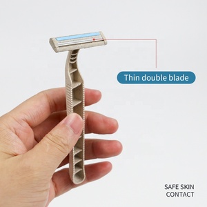 Xr जुड़वां ब्लेड पुरुषों के डिस्पोजेबल रेजर स्टेनलेस स्टील ब्लेड के लिए एर्गोनोमिक हैंडल - Product Image 5