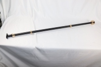 Zeitgenössisches Aluminium-Geländer für Treppenhandläufe zur Selbstmontage, Dreiteilige Vergoldung, Handgefertigte Verarbeitung
