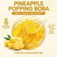 Blauwe bes smaak knapperige boba fruit smaak jam springende sapparels bubble tea topping klaar om te serveren groothandel bulk