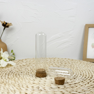 ขวดแก้วทดลองขนาดเล็กทำจากแก้วบอโรซิลิเกต พร้อมจุกไม้ก๊อก สำหรับใส่น้ำมันหอมระเหย - Product Image 4