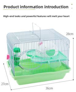 Cage à <span class=keywords><strong>hamster</strong></span> avec tunnel, design solide, en plastique écologique, construction métallique, fermeture à bouton, taille personnalisable, toutes saisons, petits animaux - Product Image 6