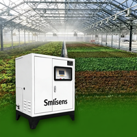 Système de brumisation intelligent en acier inoxydable 100 bars pour serre, machine de brumisation contrôlée par application pour la propagation des semis et la culture de légumes en serre