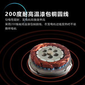 เครื่องกำเนิดไฟฟ้าพลังงานลมขนาดเล็ก 300W 24V ความเร็วลมเริ่มต้นต่ำ สำหรับไฟถนนพลังงานแสงอาทิตย์กลางแจ้งและการเฝ้าระวัง - Product Image 4