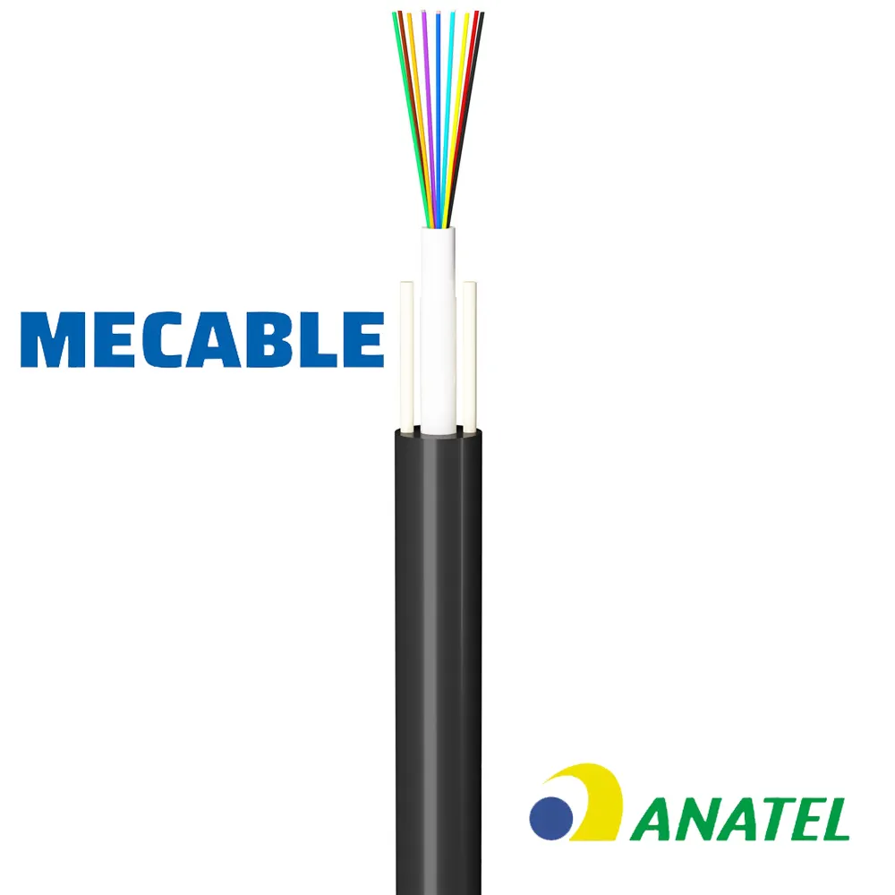 Boa transmissão 1/2/4/6/8/10/12 núcleo de fibra ótica gyfxy exterior fibra ótica cabo cat6