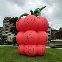 Décoration d'événements sur mesure : Modèles de fruits et plantes gonflables pour la publicité d'événements en extérieur