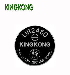 Batteria Ricaricabile Kingkong di Grande Successo a Bottone LIR2450 da 3.6v 110mAh 120mAh agli Ioni di Litio Li-ion <span class=keywords><strong>LIR</strong></span> 2450 - Product Image 1