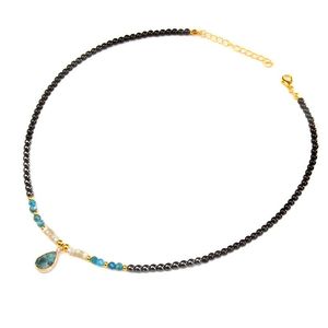 Vente chaude Pierre De Guérison Naturelle Simple Coupe <span class=keywords><strong>Millet</strong></span> Perle Collier Pendentif Réglable Ras Du Cou Bijoux Accessoires Pour Femmes Filles - Product Image 2