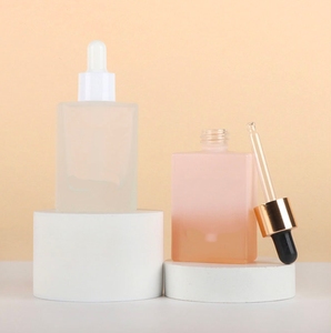 Flacon compte-gouttes carré en <span class=keywords><strong>verre</strong></span> 30 ml pour cosmétiques, emballage de sérum et d'huiles essentielles, personnalisation possible - Product Image 3