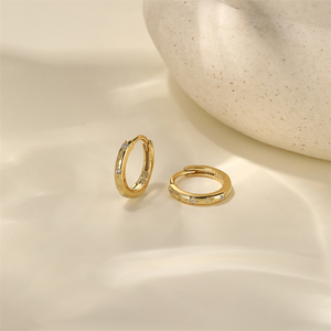 Pendientes de Aro de Plata de Ley S925 con Diseño de Espiga de Trigo y Estrella de Ocho Puntas con Circonita 5A - Product Image 2