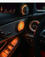 Kit de mise à niveau de l'éclairage ambiant à 64 couleurs W205 pour Mercedes-Benz Classe C C300 C43 C63 Glc X253 Accessoires d'éclairage LED intérieur Garniture