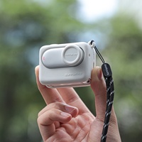 Funda Protectora de Silicona Sunnylife para Insta360 GO 3S con Base de Carga, Cubierta de Lente y Cordón