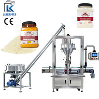 Machine d'emballage automatique de poudre de lait et de fromage de qualité alimentaire avec remplisseur à vis sans fin pour bocaux