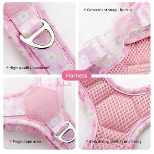 Sin tirar No <span class=keywords><strong>Choke</strong></span> Cachorro Mediano Premium Arnés para perros Conjunto Chaleco de malla acolchado suave Arnés para perros personalizado Sin tirar - Product Image 5