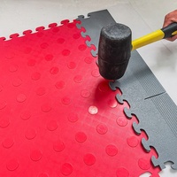 SKE JTY01 Baldosas de PVC entrelazadas resistentes al desgaste - Instalación a presión impermeable para garaje, sótano, uso interior (5 años)