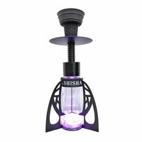 2024 nouveautés en alliage d'aluminium ailes papillon forme LED narguilé Shisha Chicha pour accessoires fumeurs